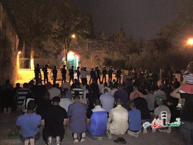 الشرطة تفشل في عرقلة قوافل الأقصى في ذكرى هبة القدس والاقصى وجمعية الاقصى والحركة الاسلامية تنظمان أمسية خاصة في المسجد الاقصى